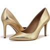 image:imageSam Edelman Womens Hazel Pointed Toe PumpAmber Gold Leather