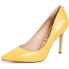 image:imageSam Edelman Womens Hazel Pointed Toe PumpLemon Zest Leather
