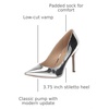 image:imageSam Edelman Womens Hazel Pointed Toe PumpSoft Silver Specchio