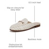 image:imageSam Edelman Womens Linnie Flat MulesWhiteNatural Striped Linen