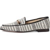 image:imageSam Edelman Womens Loraine Bit LoaferBlackNatural Striped Linen