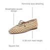 image:imageSam Edelman Womens Marcie Woven Mary Jane FlatsBleached BeechwoodSaddle