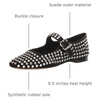 image:imageSam Edelman Womens Michaela Mesh Ballet FlatsBlack Suede Gem