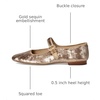image:imageSam Edelman Womens Michaela Mesh Ballet FlatsGold Sequin