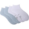 image:imageSam Edelman Womens Quarter Socks  6 PK Cushioned Cotton Scalloped Edge SocksDenimWhite