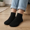 image:imageSam Edelman Womens Quarter Socks  6 PK Cushioned Cotton Scalloped Edge SocksWhiteBlack