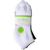 image:imageSam Edelman Womens Quarter Socks  6 PK Cushioned Cotton Scalloped Edge SocksWhiteBlack