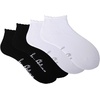 image:imageSam Edelman Womens Quarter Socks  6 PK Cushioned Cotton Scalloped Edge SocksWhiteBlack