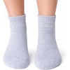 image:imageSam Edelman Womens Quarter Socks  6 PK Half Cushion with Heel TabBallet SlipperWhiteGrey