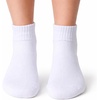 image:imageSam Edelman Womens Quarter Socks  6 PK Half Cushion with Heel TabBallet SlipperWhiteGrey