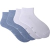 image:imageSam Edelman Womens Quarter Socks  6 PK Half Cushion with Heel TabDenimWhite