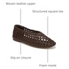 image:imageSam Edelman Womens Shira Woven FlatsDark Brown