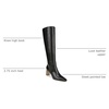 image:imageSam Edelman Womens Sylvia BootsBlack Leather Extra Wide Calf