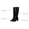 image:imageSam Edelman Womens Sylvia BootsBlack Patent Wide Calf