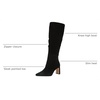 image:imageSam Edelman Womens Sylvia BootsBlack Suede Athletic Calf