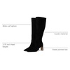 image:imageSam Edelman Womens Sylvia BootsBlack Suede Wide Calf