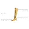 image:imageSam Edelman Womens Sylvia BootsMedallion Gold Snake Wide Calf