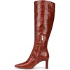 image:imageSam Edelman Womens Sylvia BootsNew Cognac Croco Leather