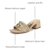 image:imageSam Edelman Womens Waylon Weave SandalsAmber Gold