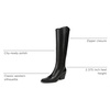 image:imageSam Edelman Womens Wyatt Western Tall BootsBlack Leather Wide Calf