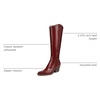image:imageSam Edelman Womens Wyatt Western Tall BootsDeep Scarlet Wide Calf