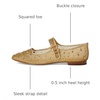 image:imageSam Edelman Womens Yaro Heeled SandalAmber Gold Glitz Mesh