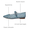 image:imageSam Edelman Womens Yaro Heeled SandalCoastal Blue Glitz Mesh