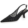 Black Polka Dot Mesh