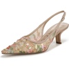 image:imageSam Edelman Womens Bianka Slingback PumpsEcru Multi
