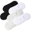 image:imageSam Edelman Womens Cotton Socks  6 PK Invisible Sneaker LinersWhiteBlackGrey