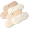 image:imageSam Edelman Womens Socks  6 PK Cotton Invisible MidCut Liner SocksOatmealIvoryCaf