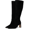 Black Suede Wide Calf