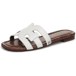 image:imageSam Edelman Womens Bay Flat SandalBright White Leather