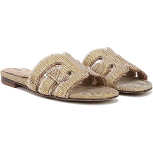 image:imageSam Edelman Womens Bay Flat SandalGold Quartz Fray
