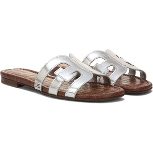 image:imageSam Edelman Womens Bay Flat SandalLiquid Soft Silver