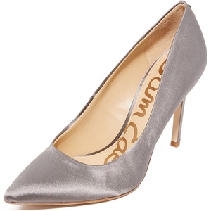 image:imageSam Edelman Womens Hazel Pointed Toe PumpGreige Satin