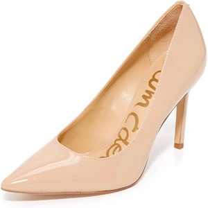image:imageSam Edelman Womens Hazel Pointed Toe PumpNude Linen Patent
