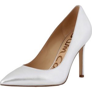 image:imageSam Edelman Womens Hazel Pointed Toe PumpSoft Silver Metalic Sheep Leather