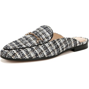 image:imageSam Edelman Womens Linnie Flat MulesBlack Multi Boucle