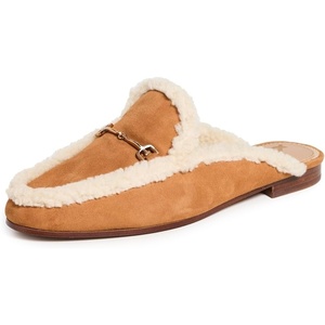 image:imageSam Edelman Womens Linnie Flat MulesHarvest Brown Shearling