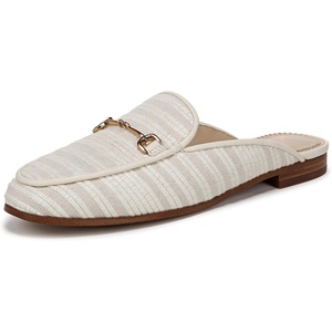 image:imageSam Edelman Womens Linnie Flat MulesWhiteNatural Striped Linen