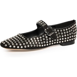 image:imageSam Edelman Womens Michaela Mesh Ballet FlatsBlack Suede Gem