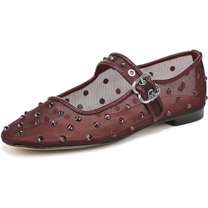 image:imageSam Edelman Womens Michaela Mesh Ballet FlatsFrench Merlot Glitz Mesh