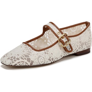 image:imageSam Edelman Womens Michaela Mesh Ballet FlatsNatural Floral Crochet