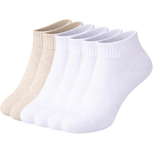 image:imageSam Edelman Womens Quarter Socks  6 PK Half Cushion with Heel TabOatmealWhite