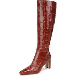 image:imageSam Edelman Womens Sylvia BootsNew Cognac Croco Leather