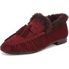 image:imageSam Edelman Womens Lana Fur LoafersFrench Burgundy
