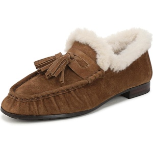 image:imageSam Edelman Womens Lana Fur LoafersWarm Nutmeg