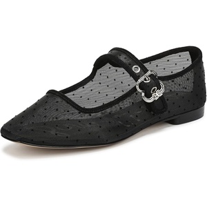 image:imageSam Edelman Womens Michaela Mesh Mary Jane Flat Black 8 Medium